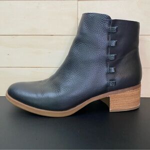 Kork-Ease Black Leather Moto Boots